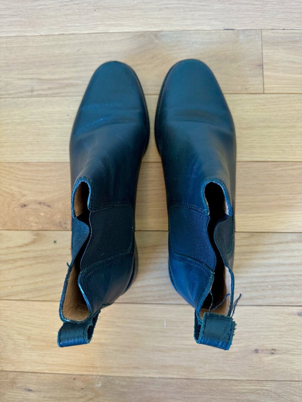 Madewell Leather Chelsea Ankle Boots Black 8.5